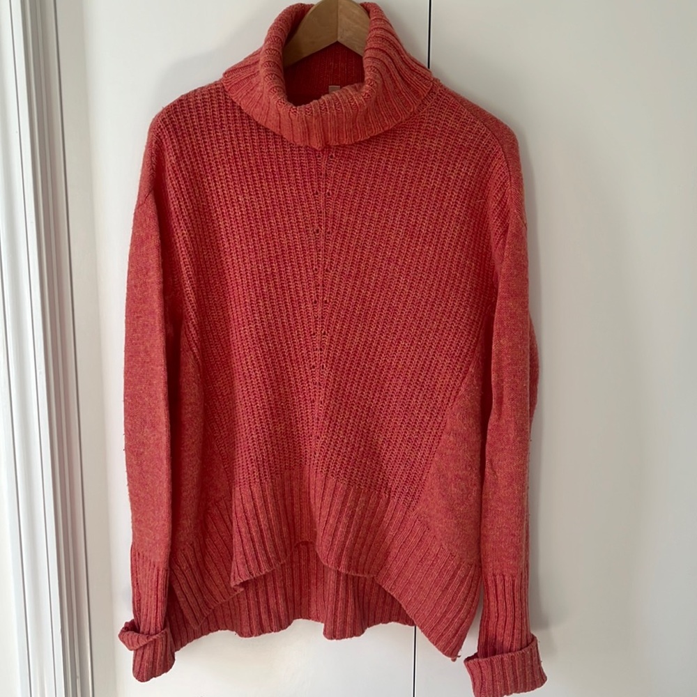 Woman’s Anthropologie MOTH brand cowl neck turtleneck sweater, XS (oversized)